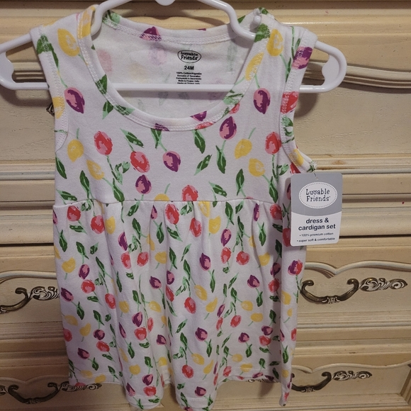 Luvable Friends Girl's size 24 months Tulip Dress - Picture 2 of 3